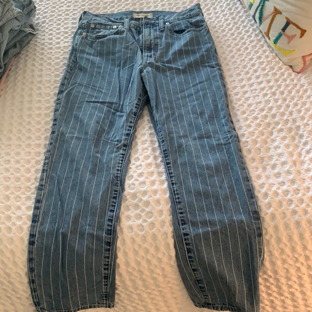 Madewell perfect vintage crop in striped